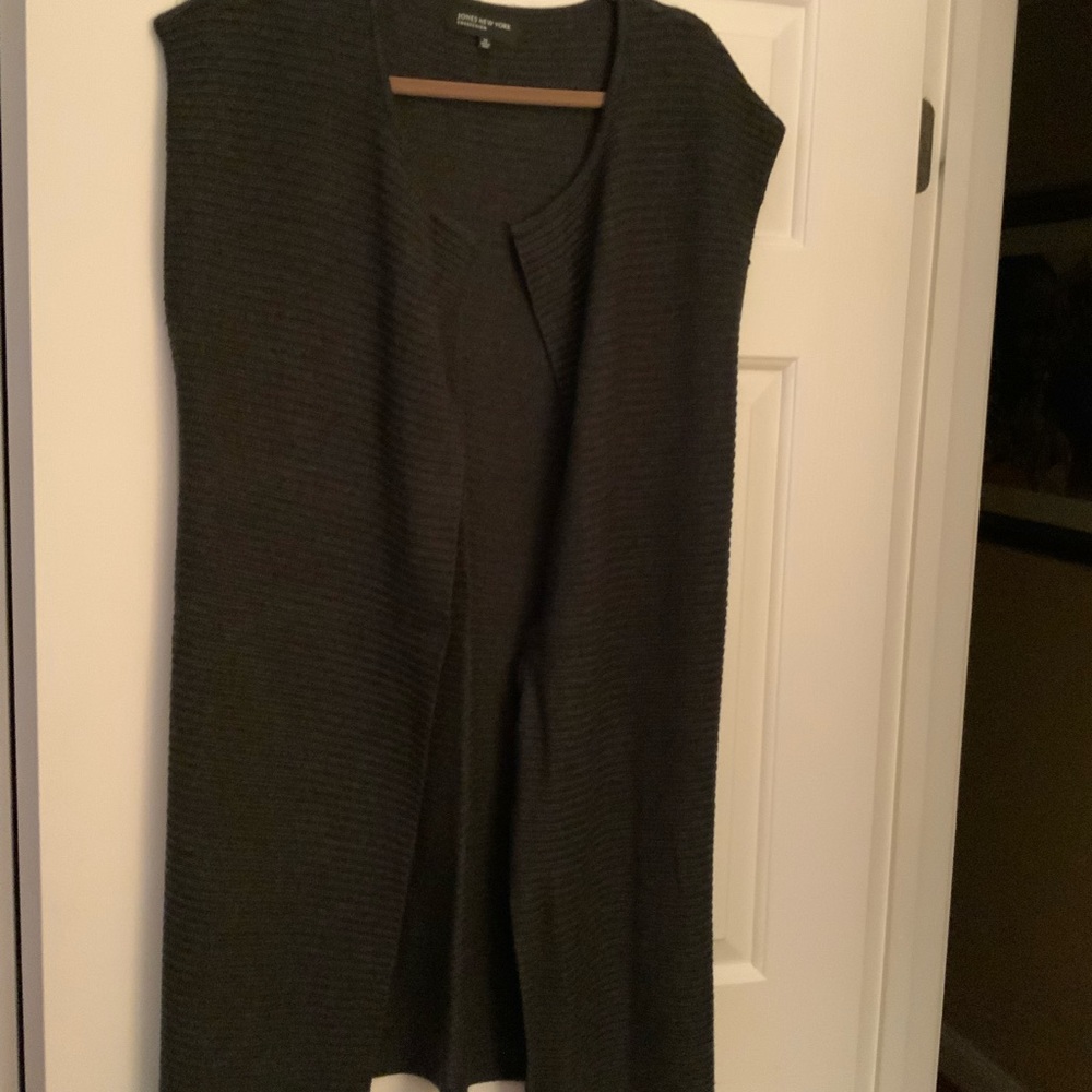 Grey Open Cardigan